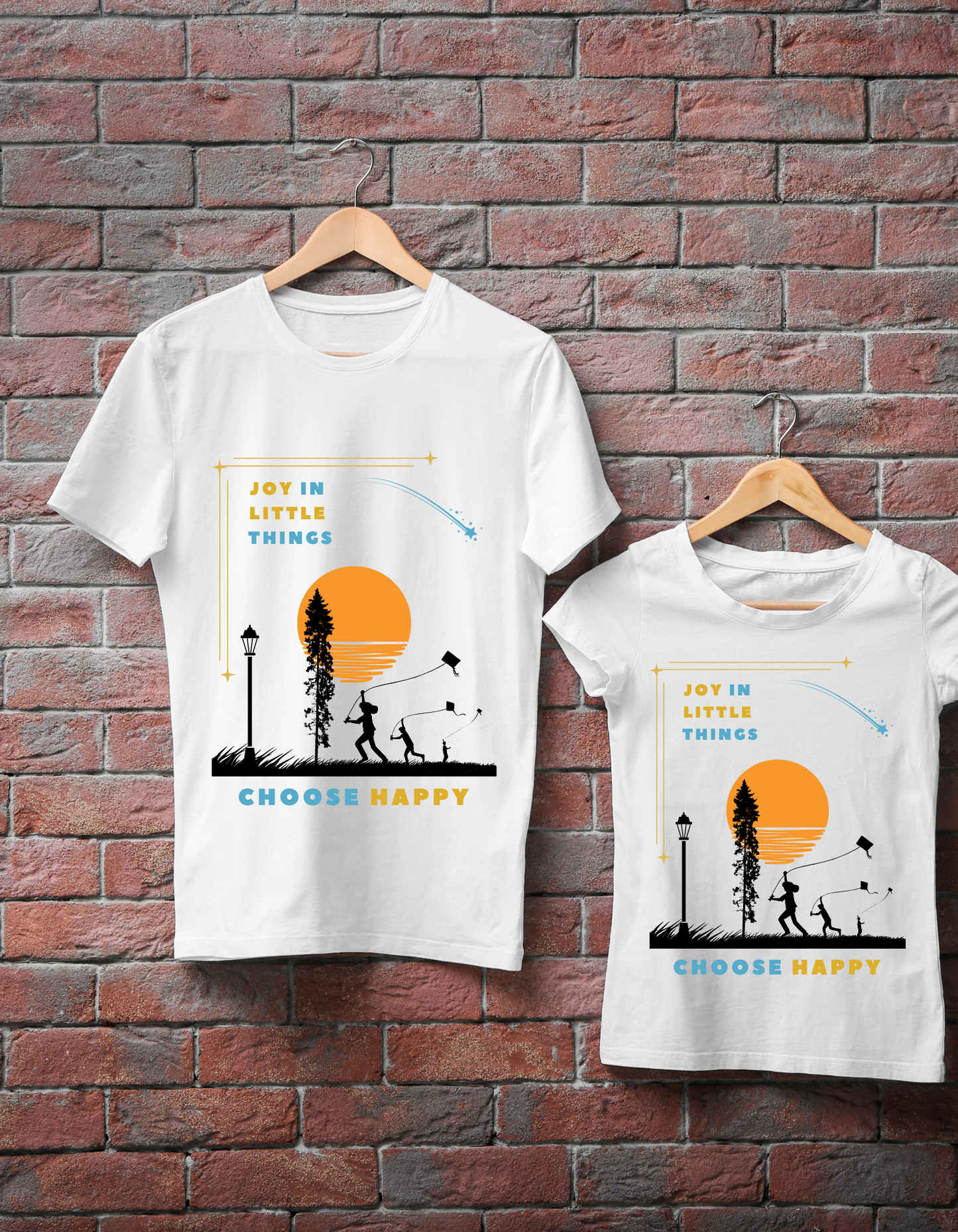Joy in Little Things Kids Organic Cotton T-shirt White from DoodleChic