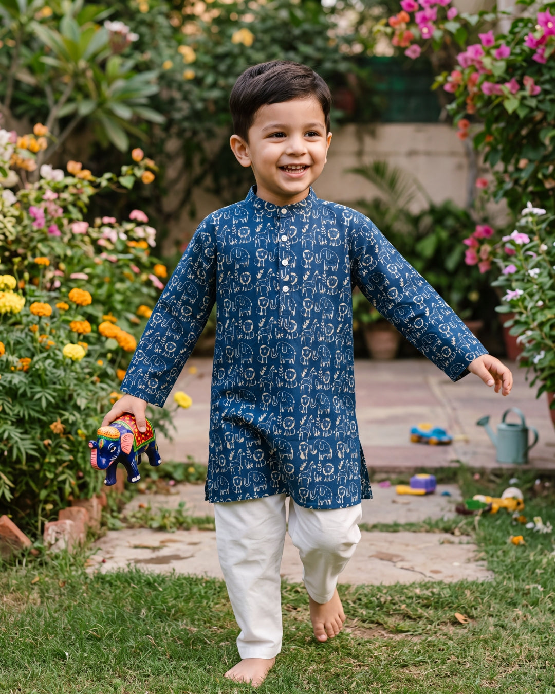 अBIR Neel Van Kahani Long Kurta for Boys