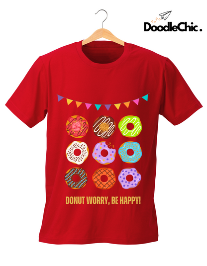 Donut Worry Be Happy - Red
