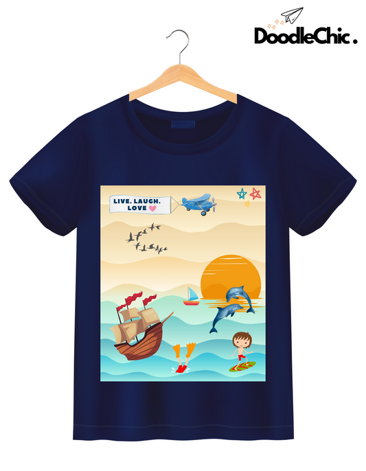 Live Laugh Love - Navy Blue