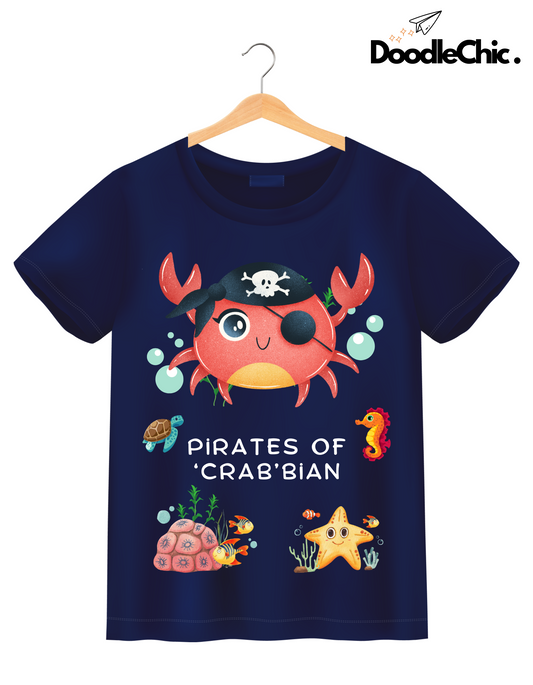 Pirates of 'Crab'bian - Navy Blue