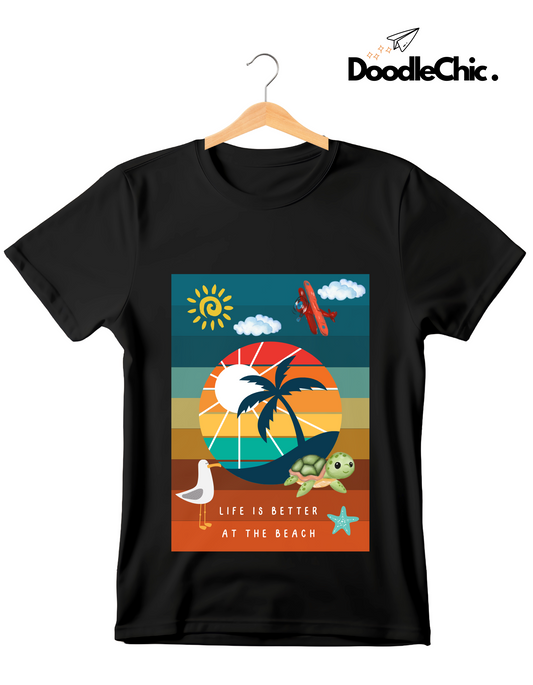 Life at Beach - Black