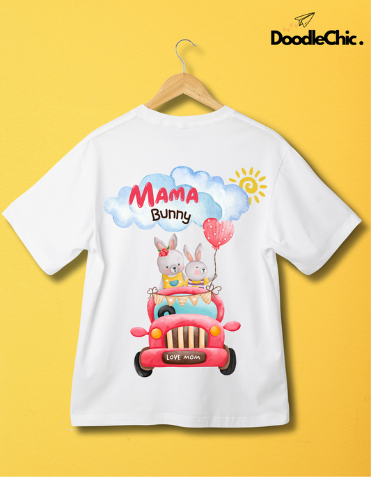 Mama Bunny Love - White