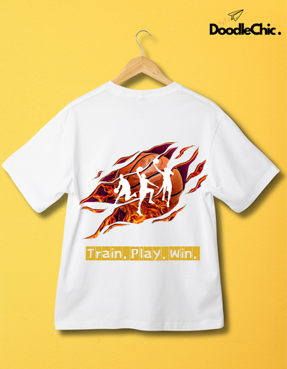 Train Play Win - White