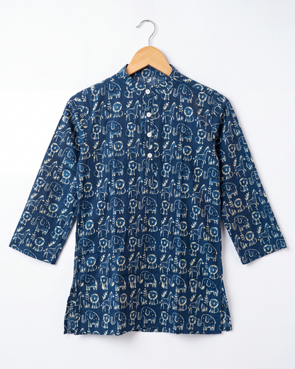 अBIR Neel Van Kahani Long Kurta for Boys