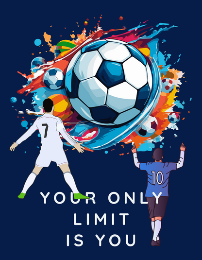 Soccer - Your Only Limit is You - Navy Blue