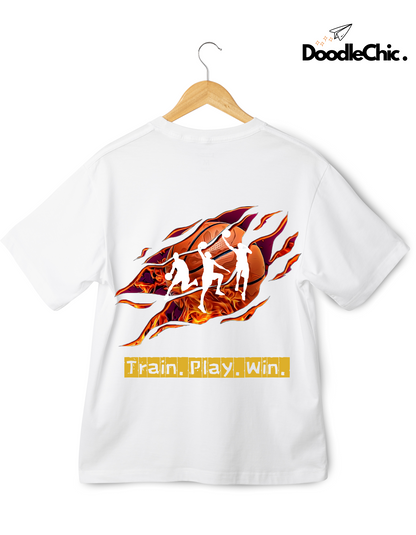 Train Play Win - White
