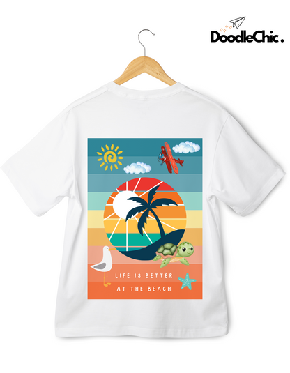 Life at Beach - White