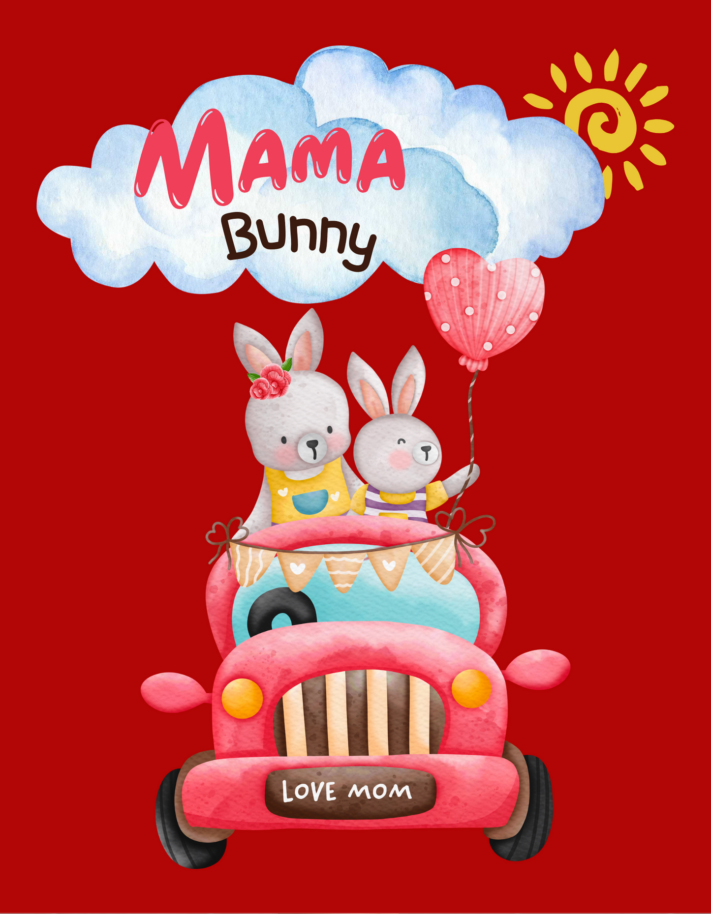 Mama Bunny Love - Red