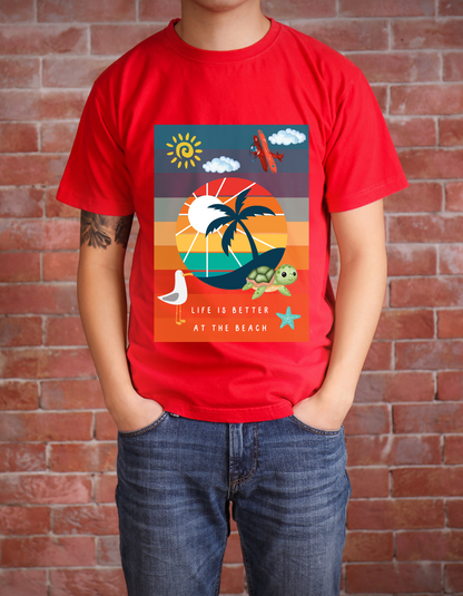 Life at Beach - Red