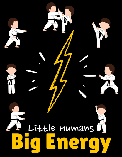 Little Humans Big Energy - Black