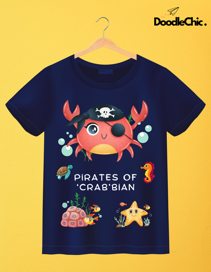 Pirates of 'Crab'bian - Navy Blue