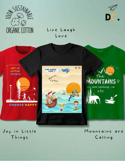Pack of 3 Joys of Life T-shirt