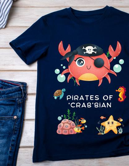 Pirates of 'Crab'bian - Navy Blue
