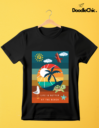 Life at Beach - Black