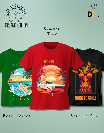 Pack of 3 Beach and Summer T-shirts