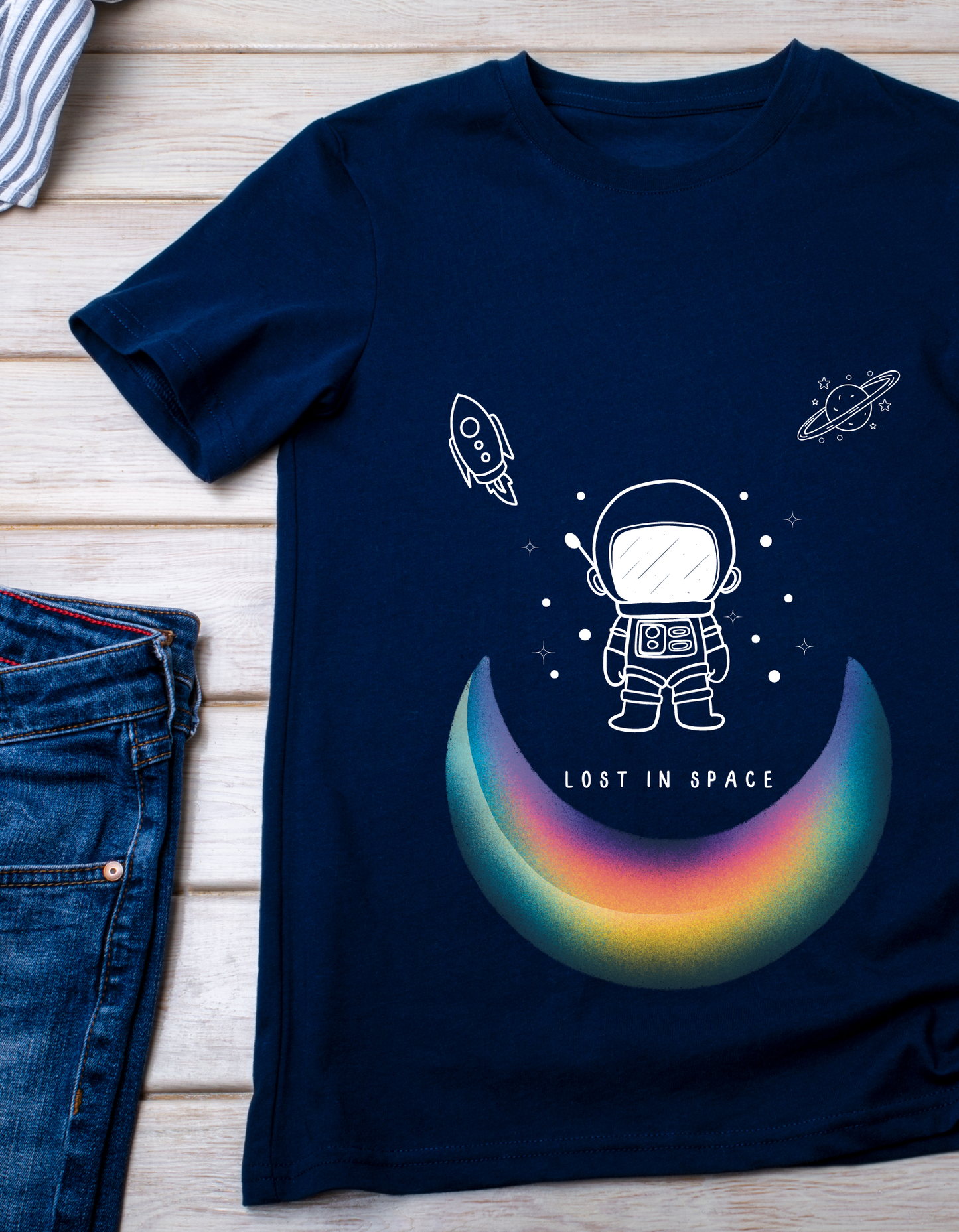 Lost in Space - Navy Blue