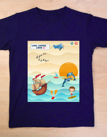 Live Laugh Love - Navy Blue