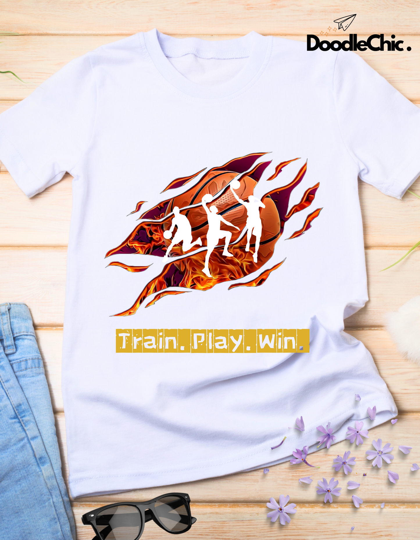 Train Play Win - White