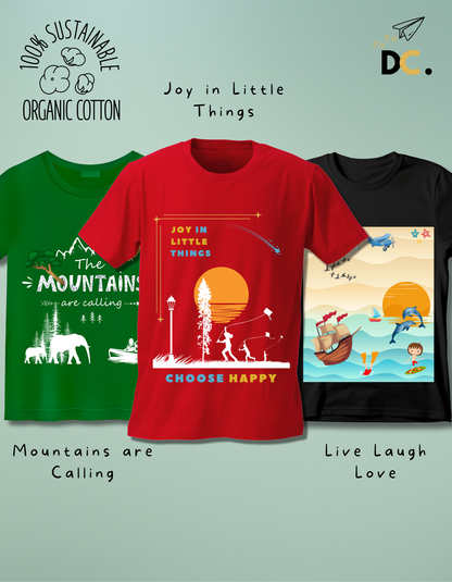 Pack of 3 Joys of Life T-shirt