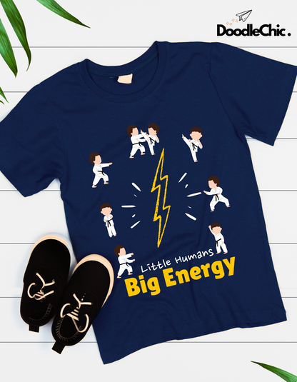 Little Humans Big Energy - Navy Blue