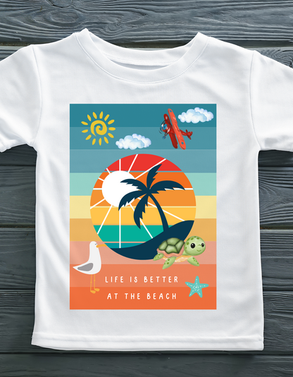 Life at Beach - White