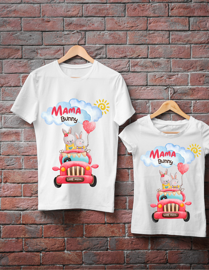 Mama Bunny Love - White