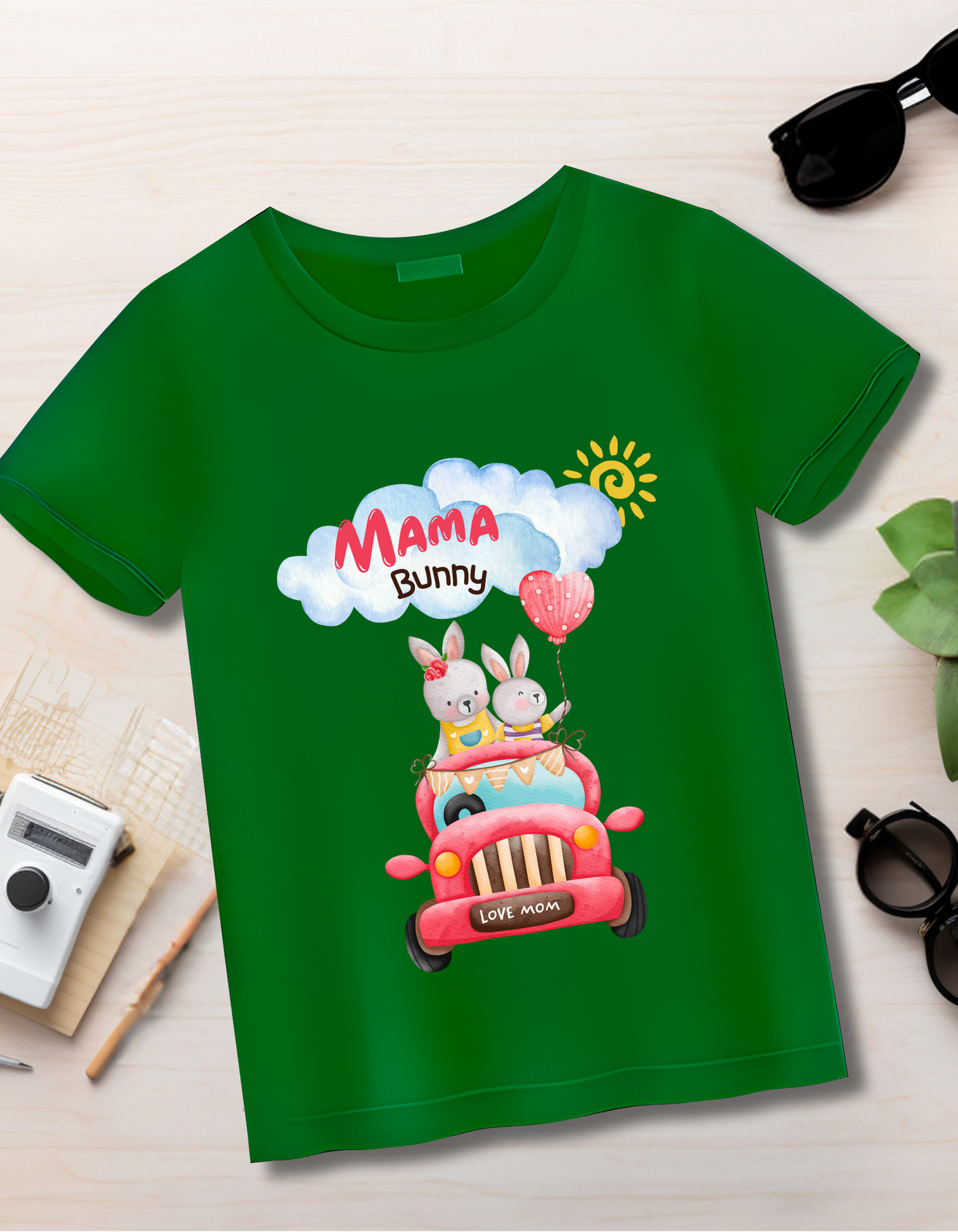 Mama Bunny Love - Green