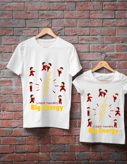 Little Humans Big Energy - White