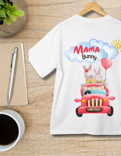 Mama Bunny Love - White