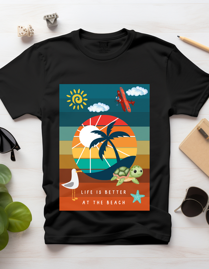 Life at Beach - Black