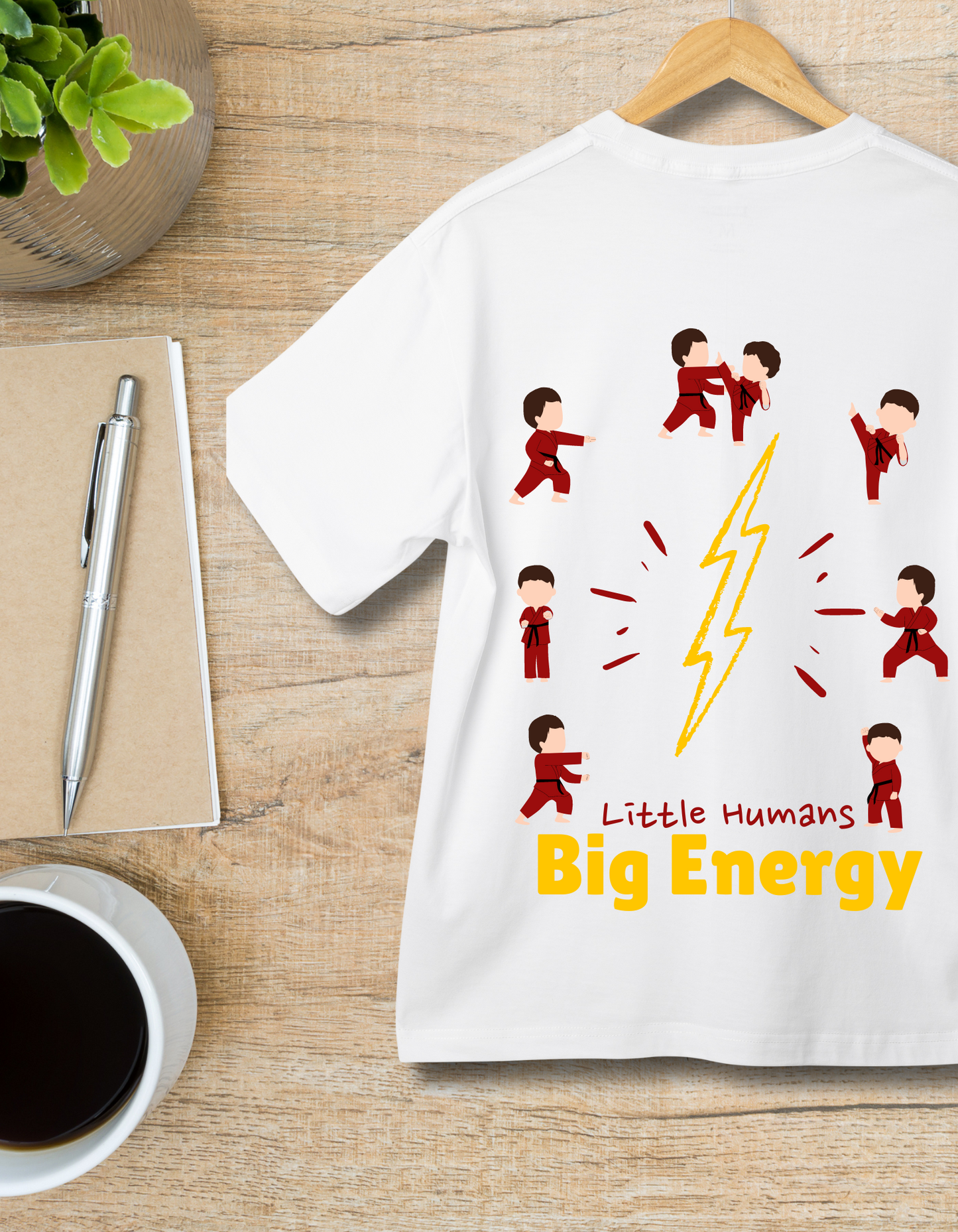 Little Humans Big Energy - White