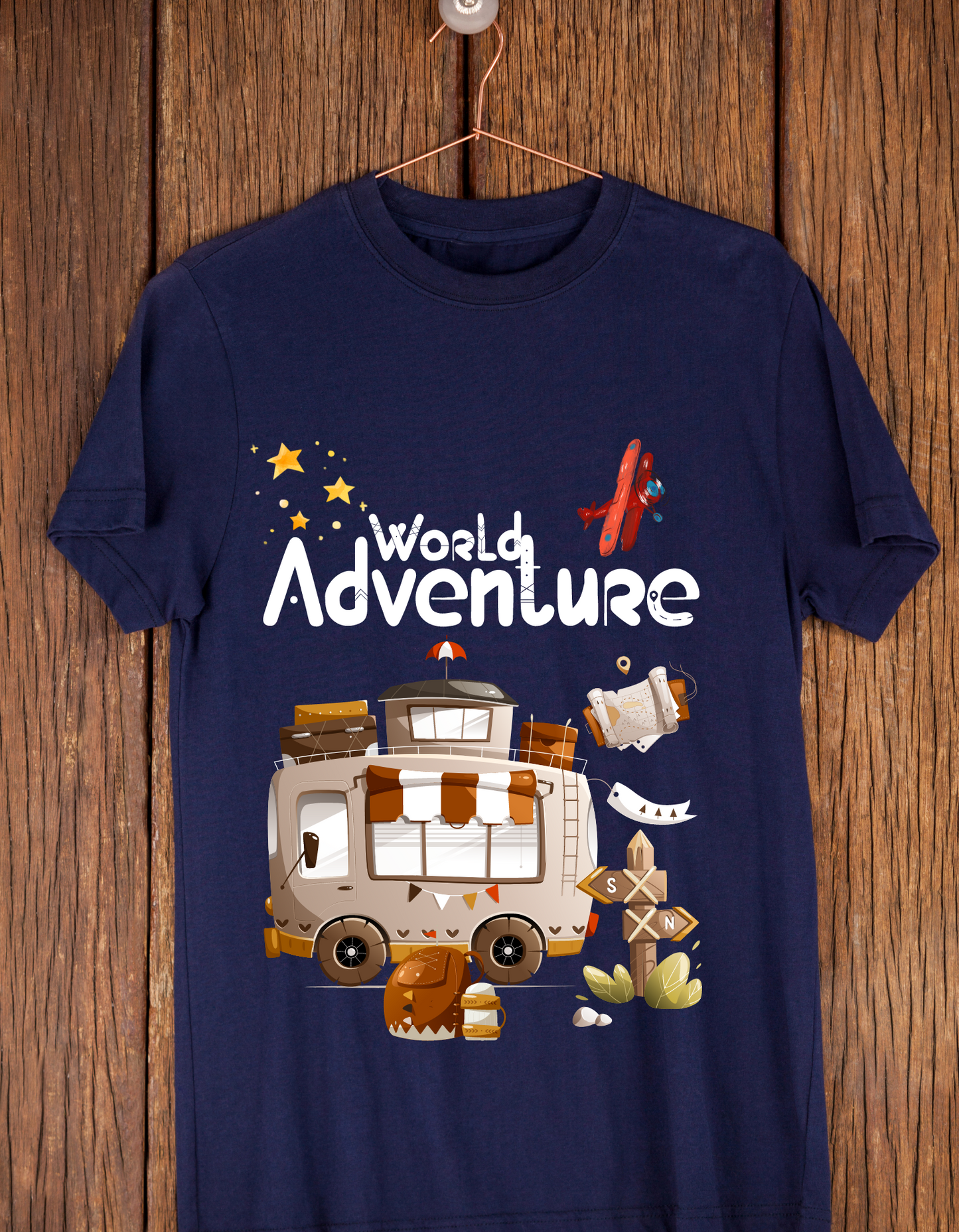 World Adventure - Navy Blue