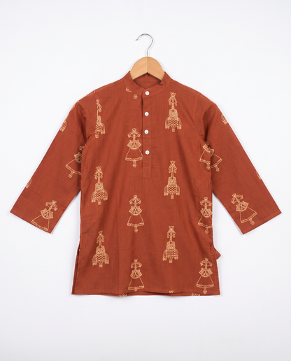 अBIR Maati Kahani Long Kurta for Boys