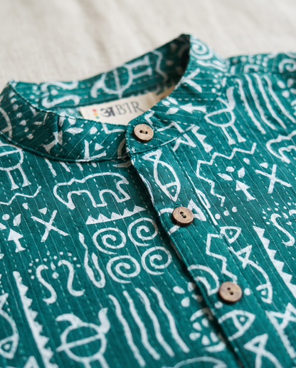 अBIR Hariyali Utsav Long Kurta for Boys