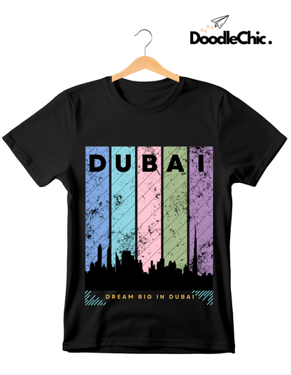 Dubai Kids Organic Cotton T-shirt Black from DoodleChic