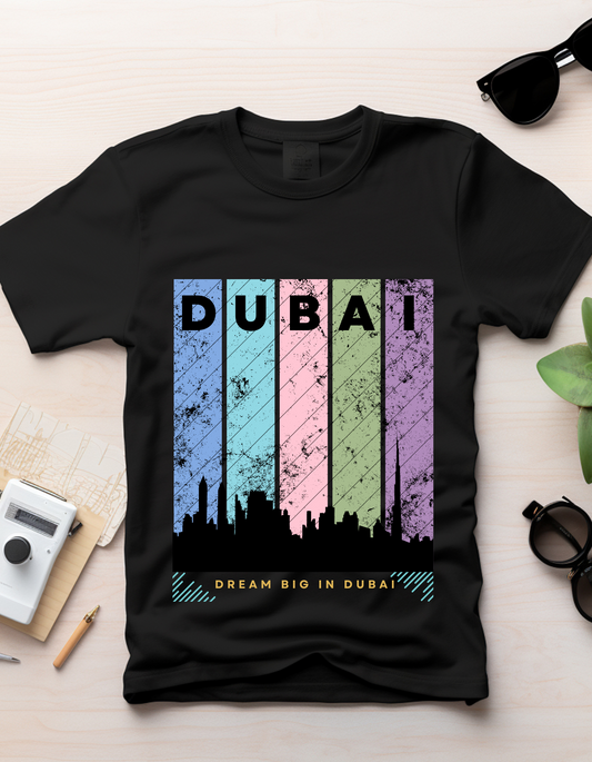 Dubai Kids Organic Cotton T-shirt Black from DoodleChic