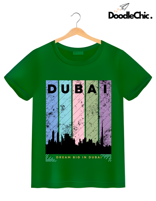 Dubai Kids Organic Cotton T-shirt Green from DoodleChic