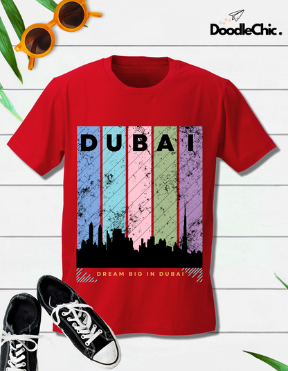 Dubai Kids Organic Cotton T-shirt Red from DoodleChic