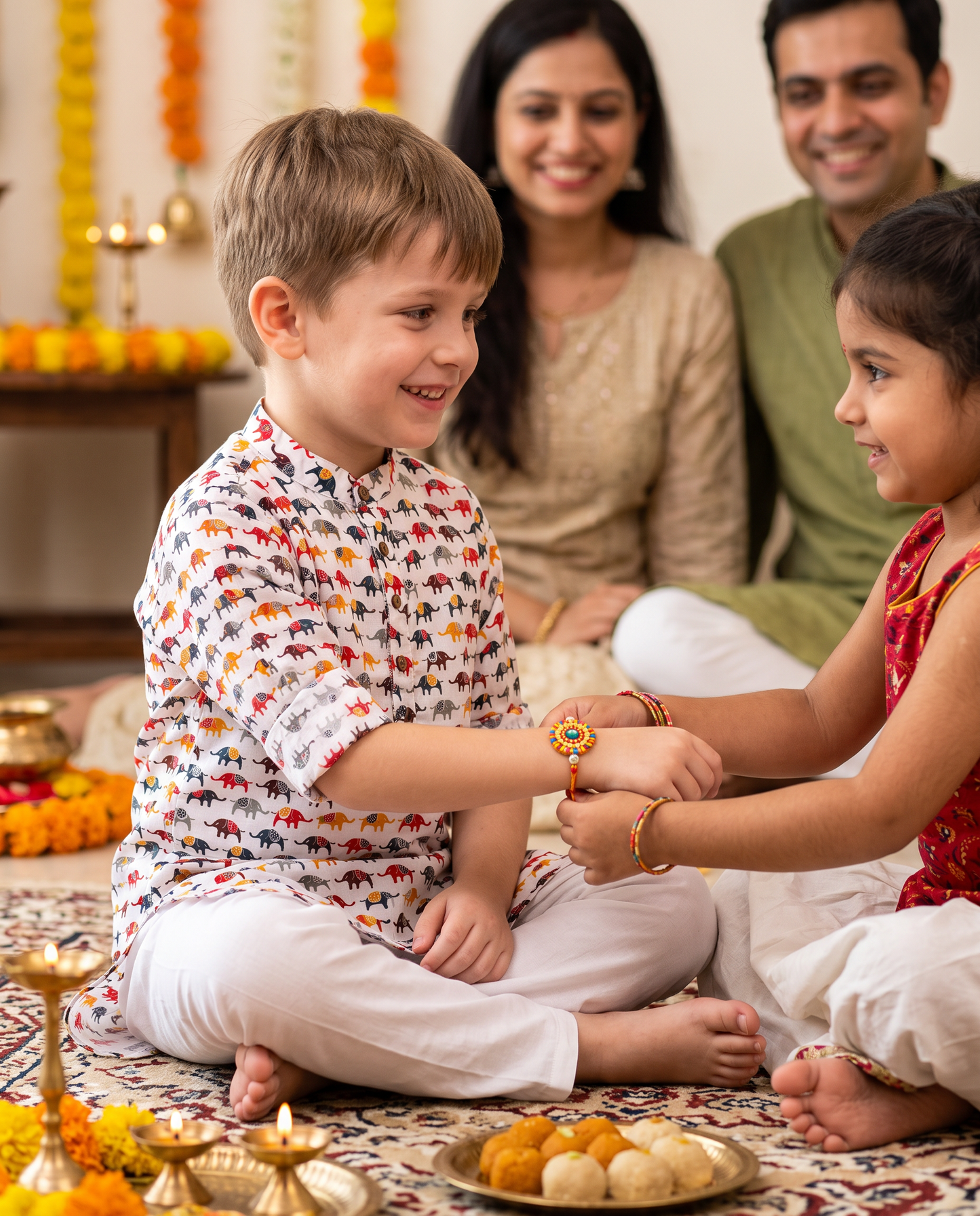 अBIR Gaj Kahani Long Kurta for Boys