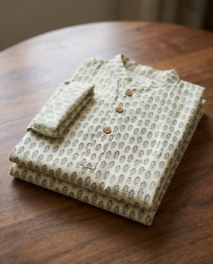 अBIR Hariyali Grove Kurta for Boys