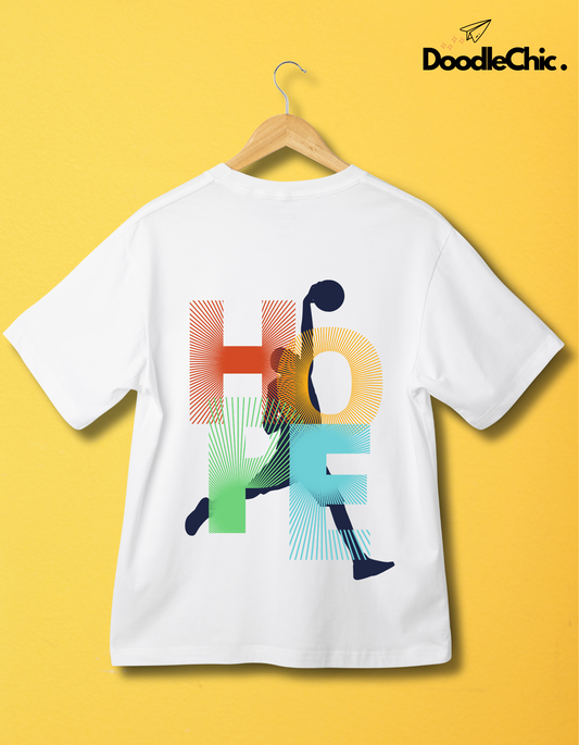 Hope Basketball Kids Organic Cotton T-shirt White from DoodleChic