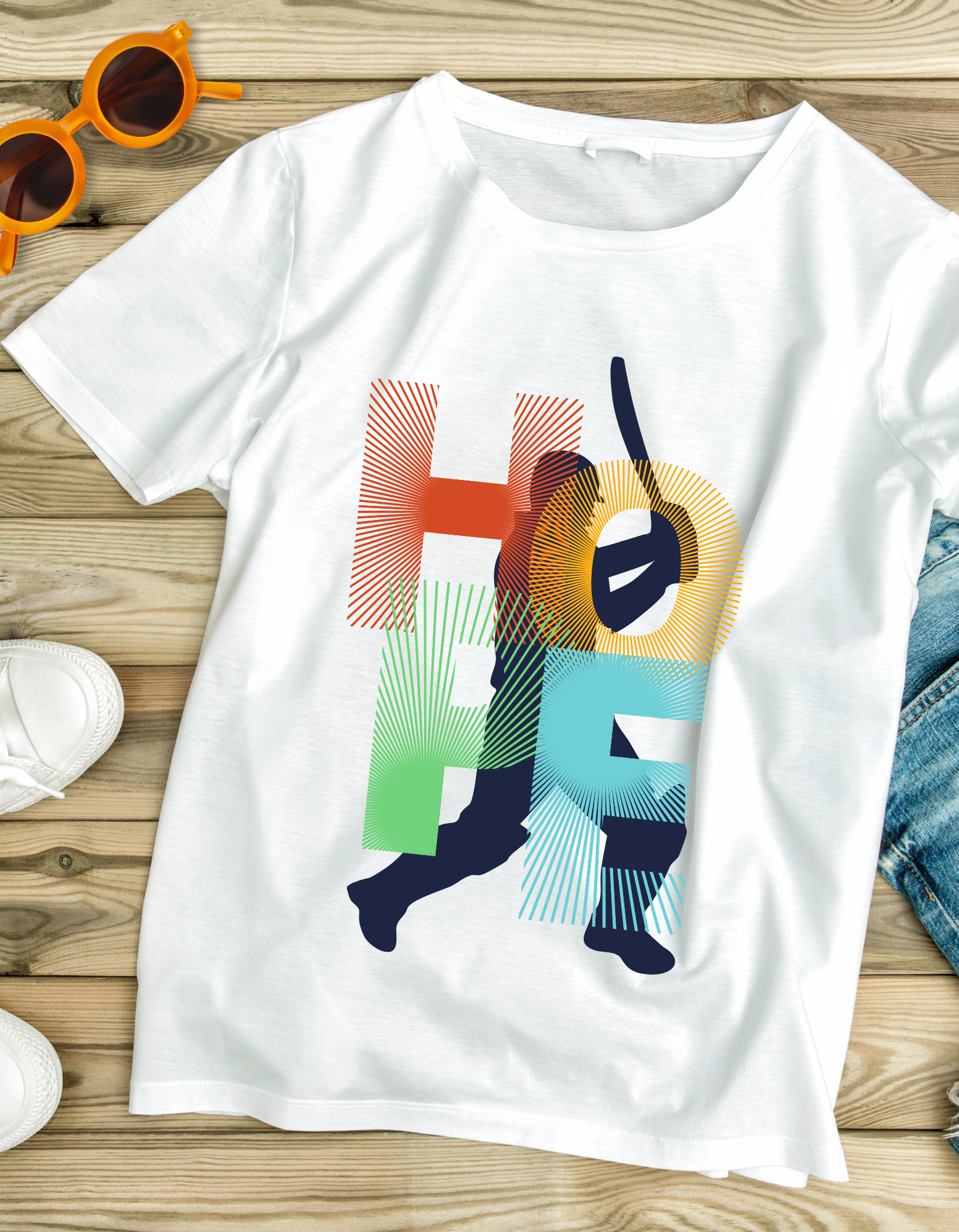 Hope Cricket Kids Organic Cotton T-shirt White from DoodleChic