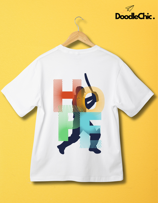 Hope Cricket Kids Organic Cotton T-shirt White from DoodleChic