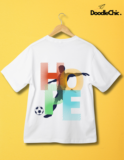Hope Soccer Kids Organic Cotton T-shirt White from DoodleChic