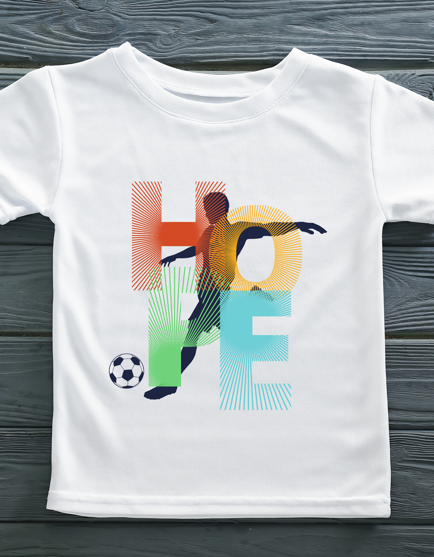 Hope Soccer Kids Organic Cotton T-shirt White from DoodleChic