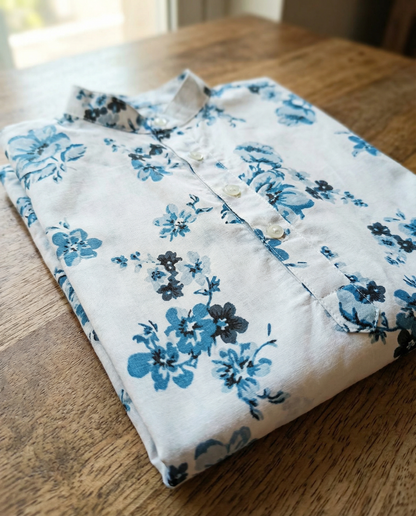 अBIR Neel Phool Kurta for Boys