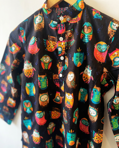 अBIR Udaan Owls Kurta for Boys